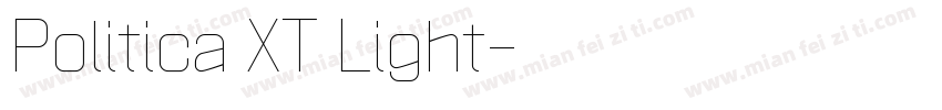 Politica XT Light字体转换